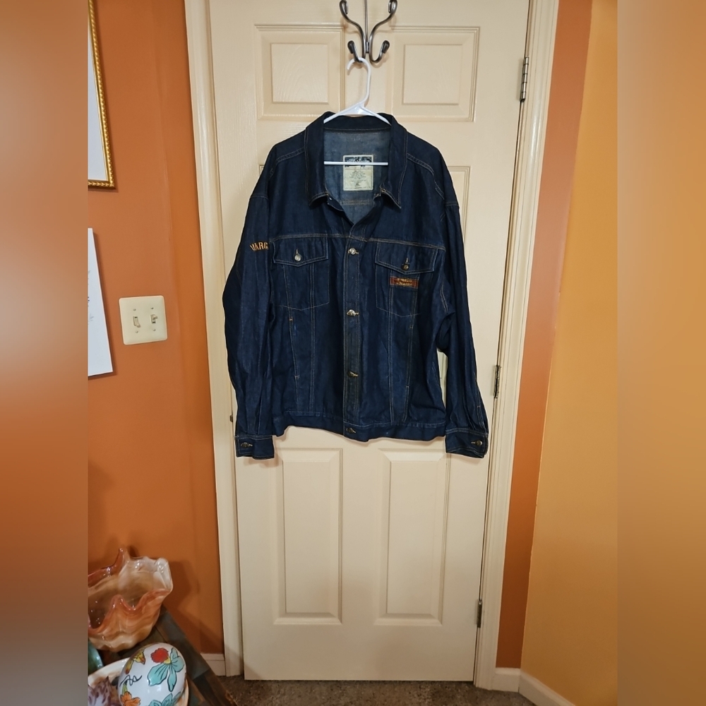 Mens Rare Vtg Denim Varcity American Jean Jacket Style VFJ057/Storm Size XXL HK
